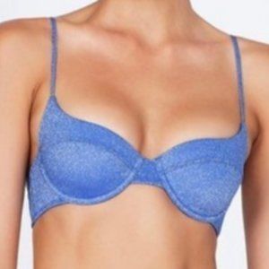 NWT Triangl Romy Bikini in Marina sparkle - top small ++, bottom medium